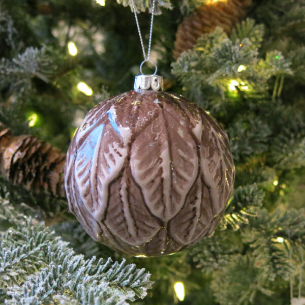 Weihnachtskugel Blatt