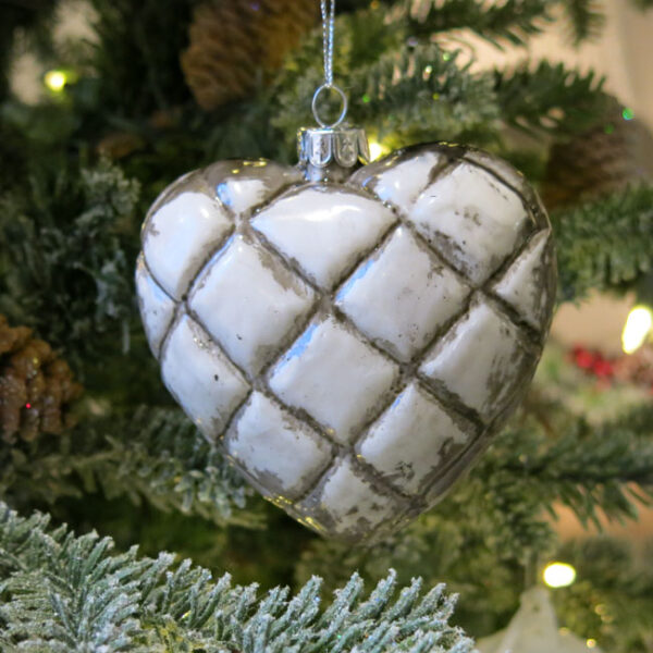 Glasherz Baumschmuck