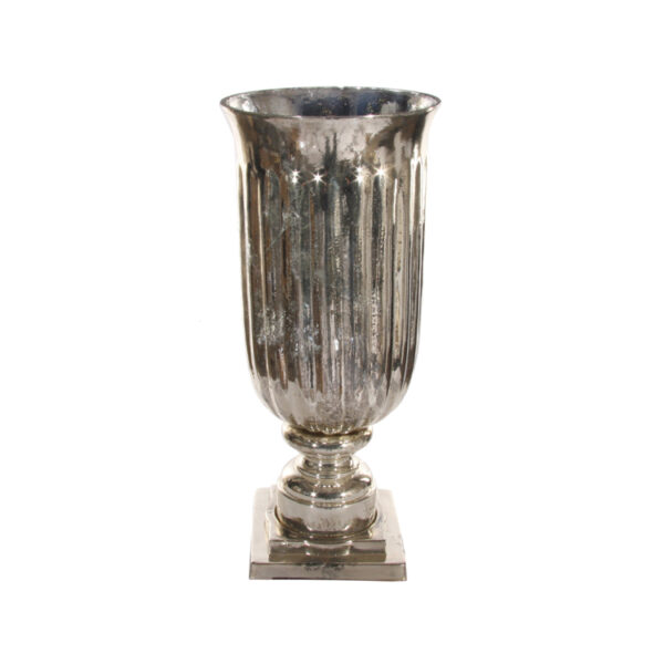 Glasvase silber Chloe