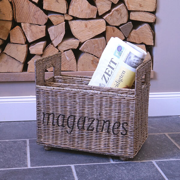 Rattan Zeitungskorb Magazines