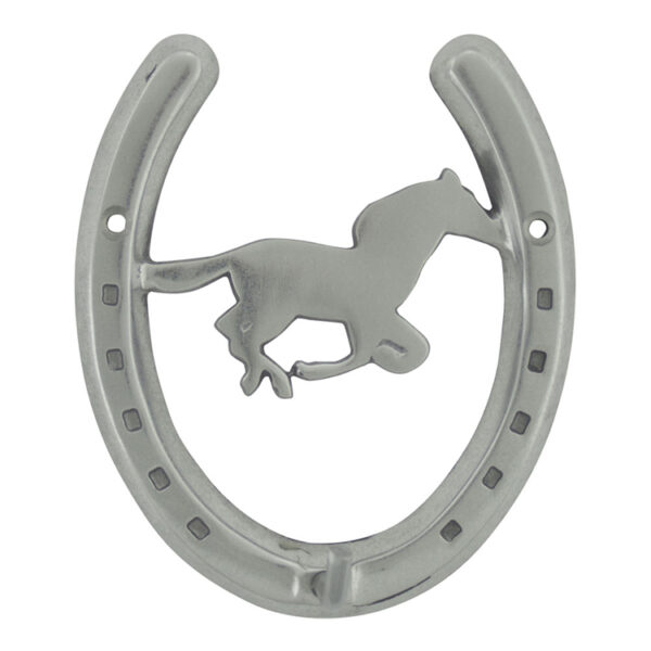 Aluminium Hufeisen Lucky Chrom