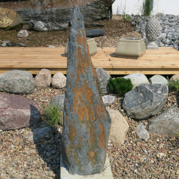 Schiefersäule Naturstein
