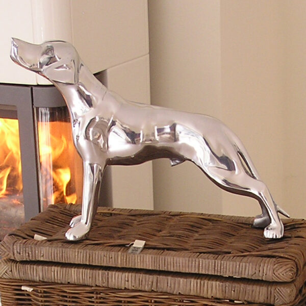 Jagdhund Figur Fredi 100% Aluminium