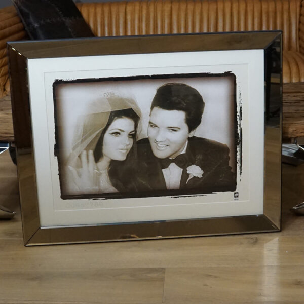 Wandbild Priscilla & Elvis Presley Weds