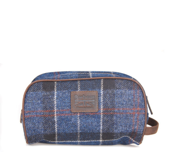 Barbour Kulturtasche Shadow Tartan Navy
