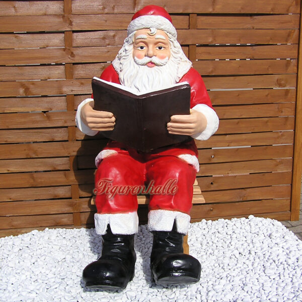 Weihnachtsmann sitzend Advent Eingangsdekoration