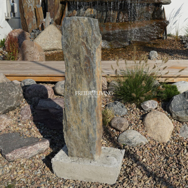 Schiefersäule Naturstein