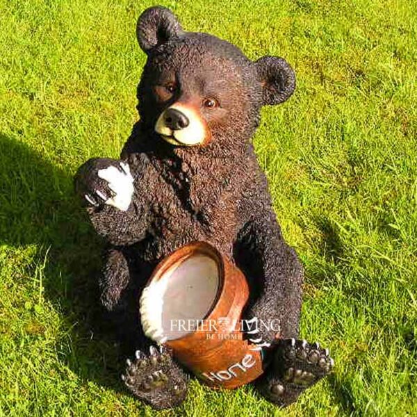 Bär Figur mit Honig Topf