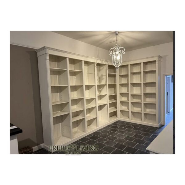 Großer Schrank Landenbau Landhausstiel weiß Rviera Bücherregal
