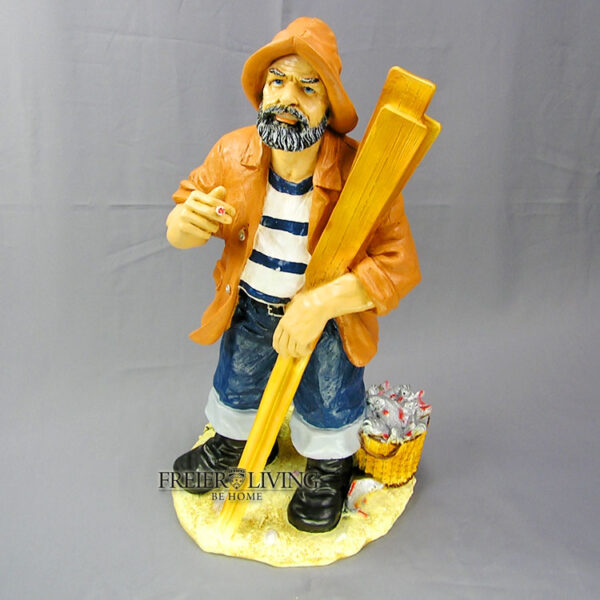 Seemann Fischer Figur Statue H 60 cm