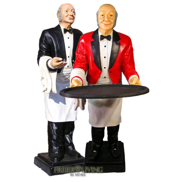 Haus Butler Buttler Bar Statue Deko-Figur H 180 cm in 2 Farben