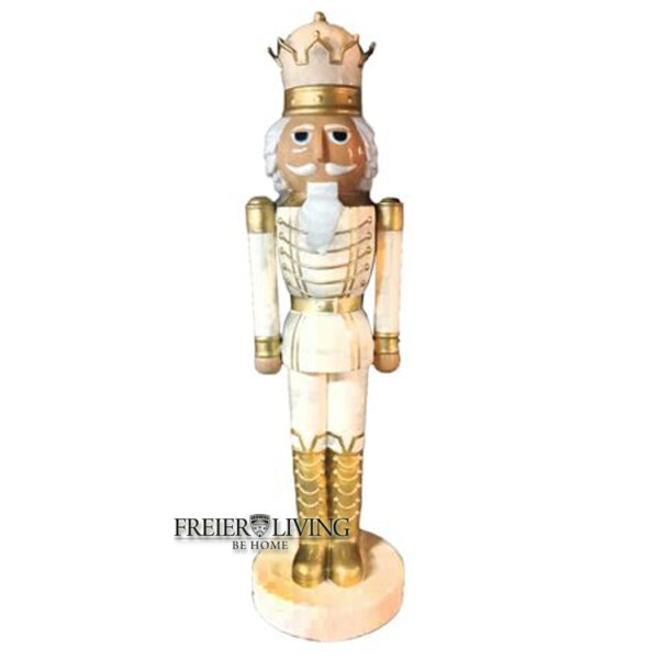 Nussknacker weiß Weihnachtsfigur