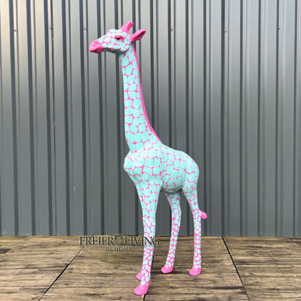 Giraffe Pop Art Figur türkis