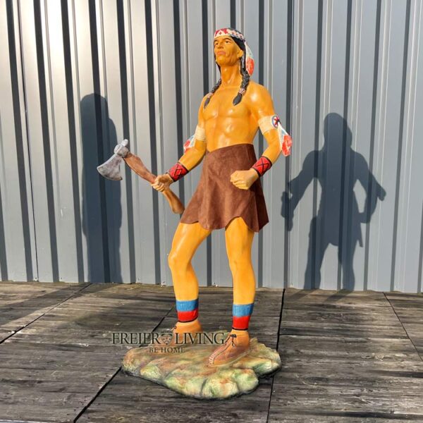 Indianer Figur Statue lebensgroß