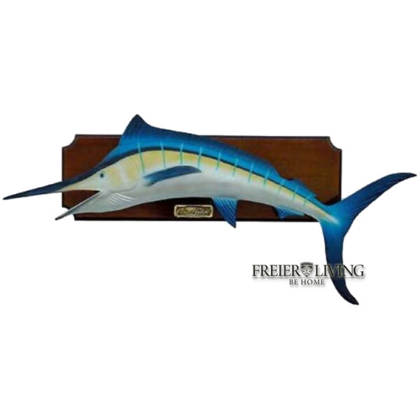 Wanddeko Figur Metall Blue Marlin Schwertfisch