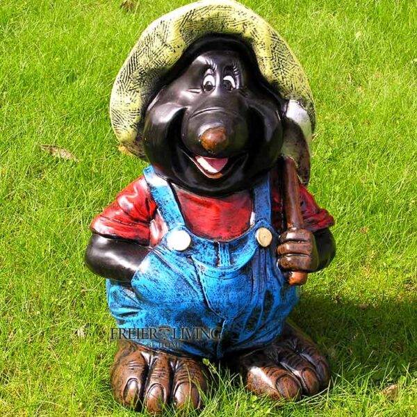 Lustiger Maulwurf mit Kreuzhacke / Spitzhacke