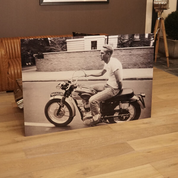 Steve Mcqueen Motorrad BMW Triumpf Wandbild