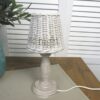 Tischleuchten Lampenschirm aus Rattan