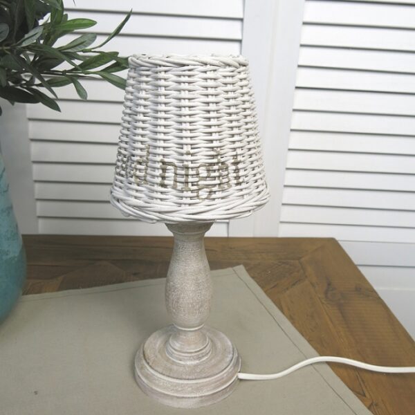 Tischleuchten Lampenschirm aus Rattan