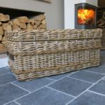 Rattantruhe mit Juterand