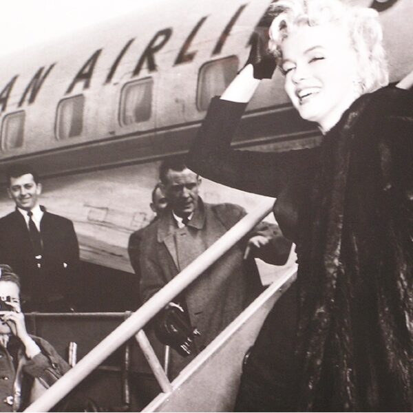 Kunstdruck Marilyn Monroe am JFK Flughafen
